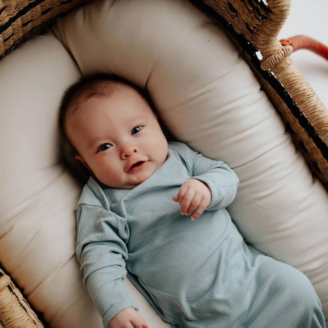 Blue Bird Knotted Gown - Baby Dill