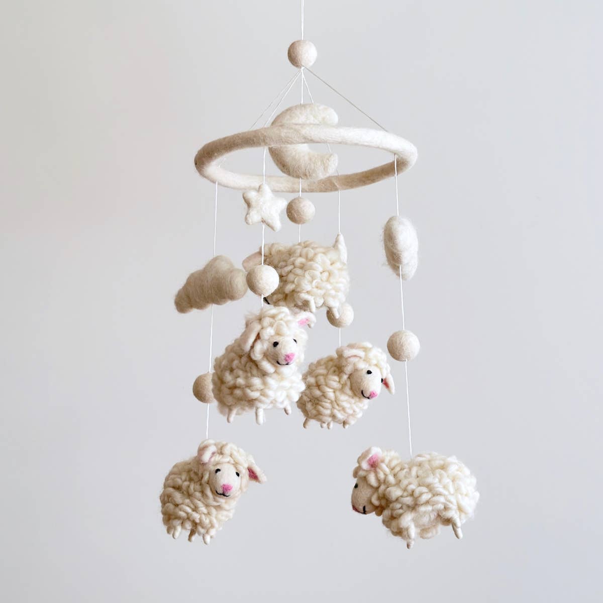 Sheep Baby Crib Mobile