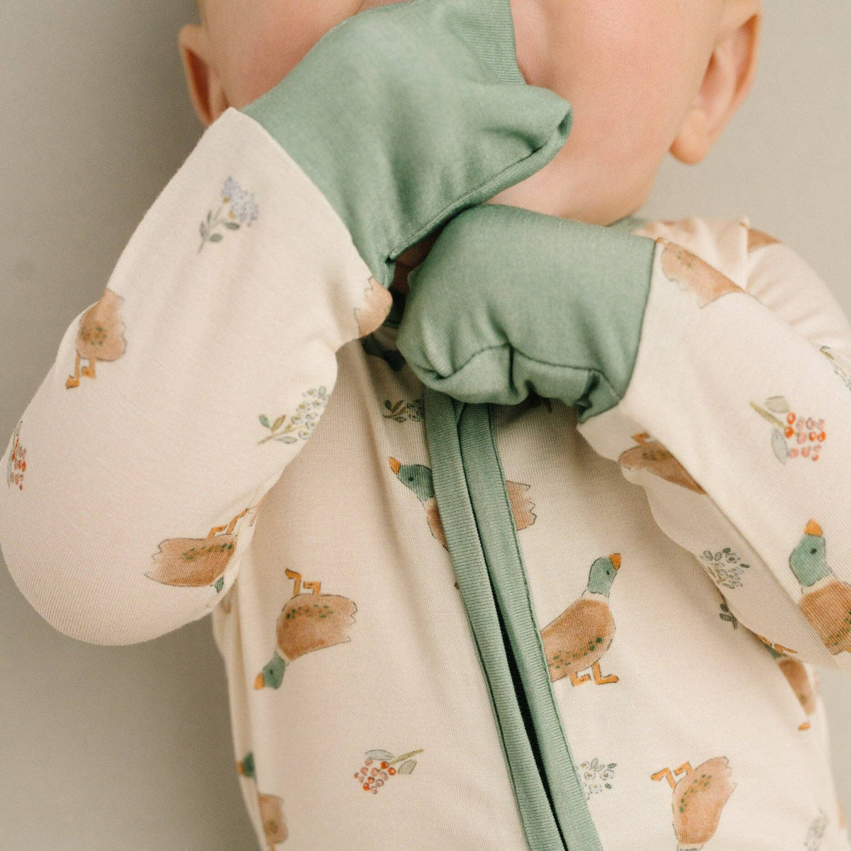 Little Mallard Duck Double Zip Bamboo Sleeper