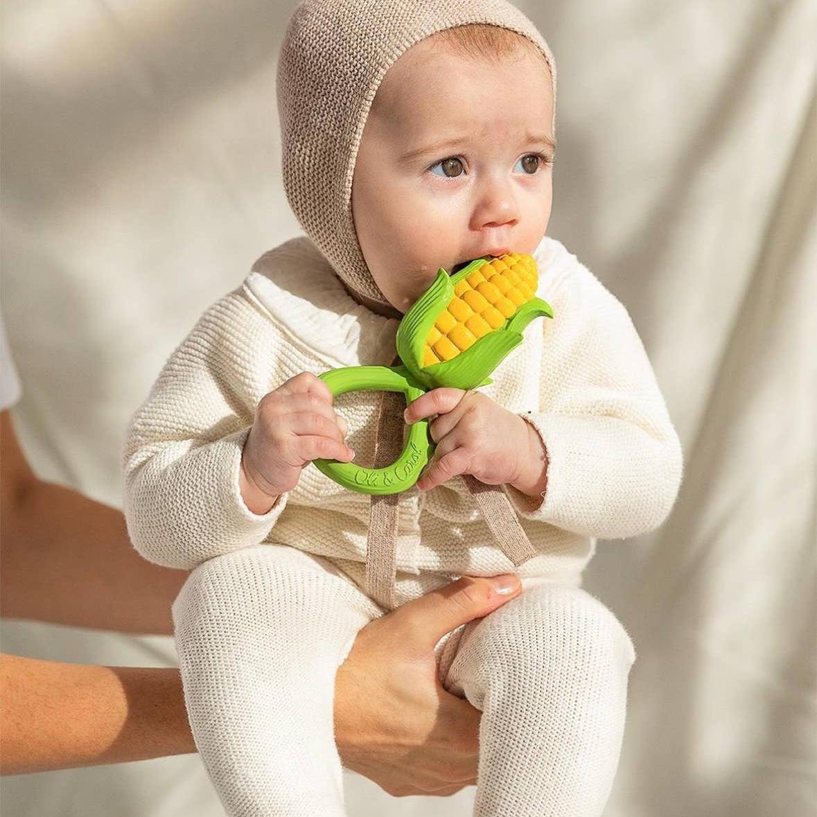 Corn Rattle Teether Toy - Baby Dill