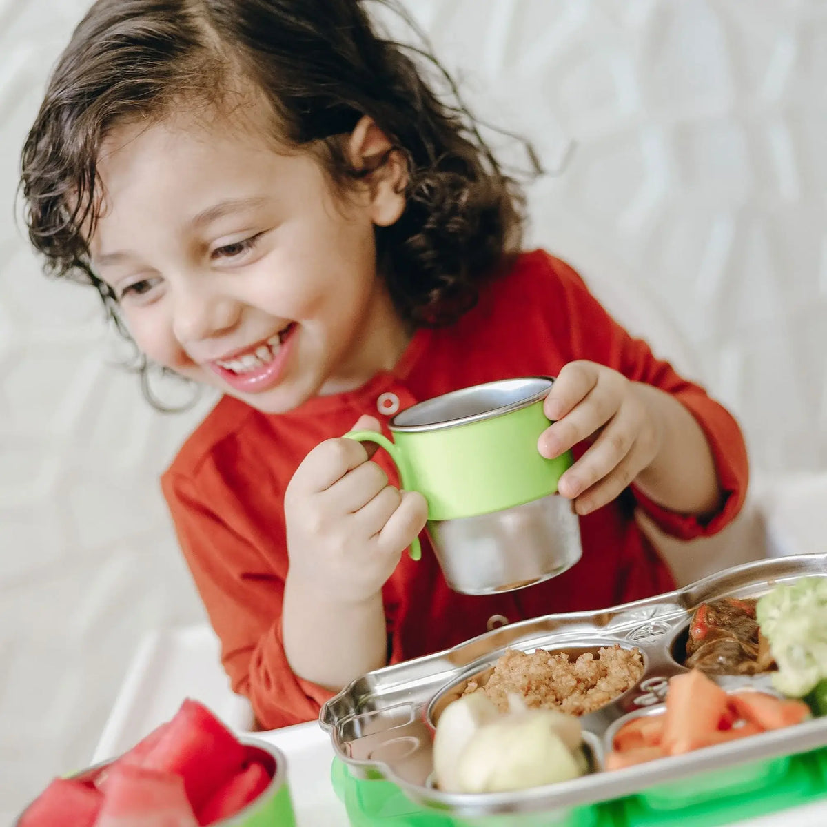 9oz Stainless Steel Toddler Kid Cup w/ Handle -Training Cup