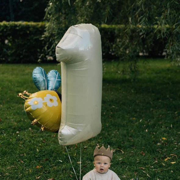Child Birthday Crown -Taupe