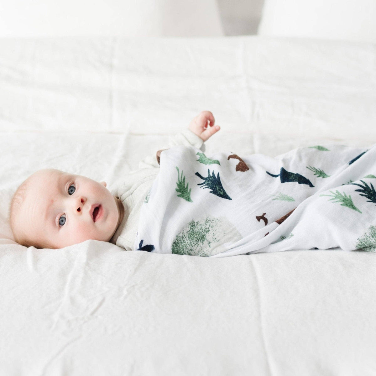 Bamboo Muslin Rayon Swaddle - Baby Dill