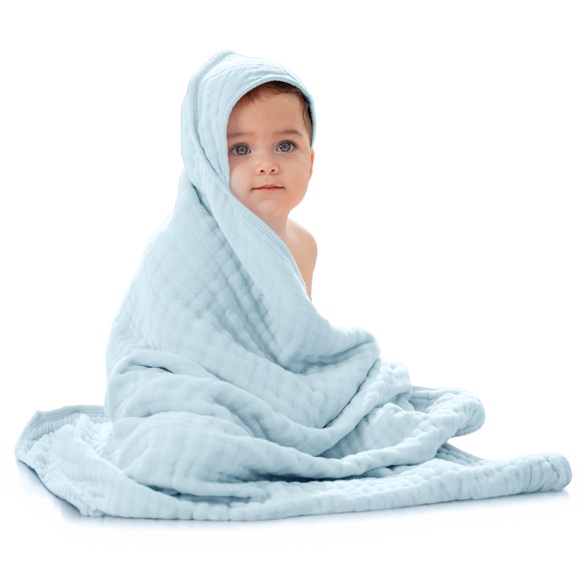 Baby Hooded Towels 6 Layer Muslin Cotton Towel for Kids