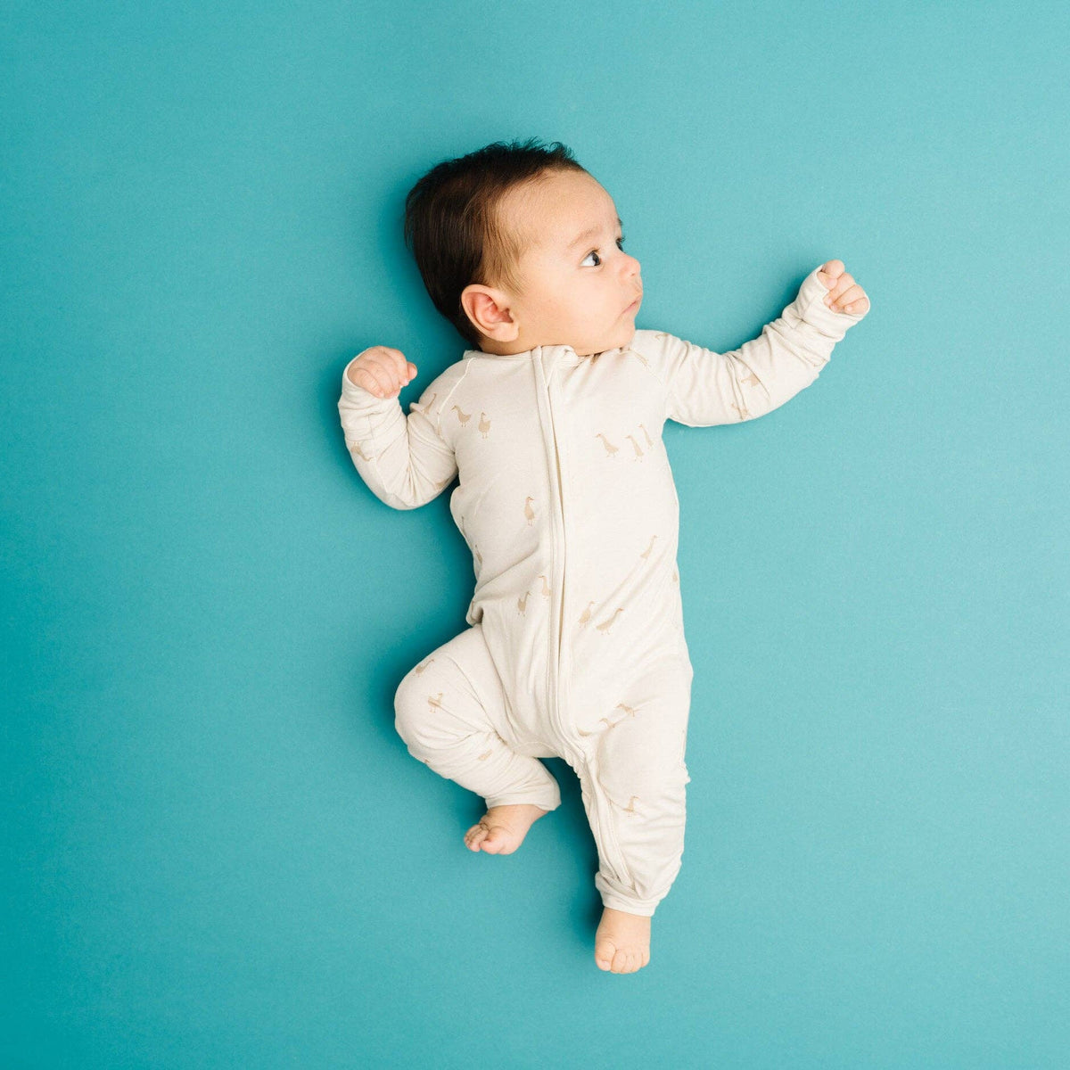 Silly Goose Bamboo Sleeper - Baby Dill