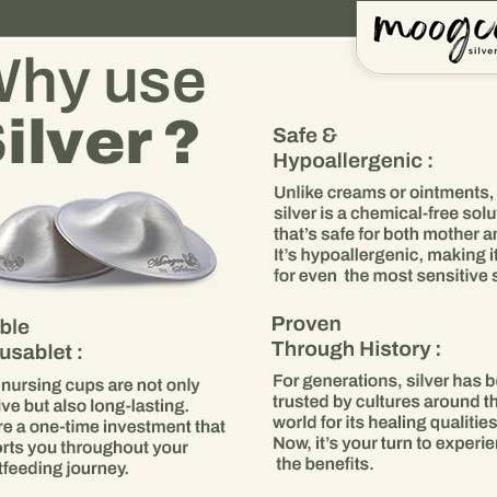 Silver Nursing Cups  925k Silver