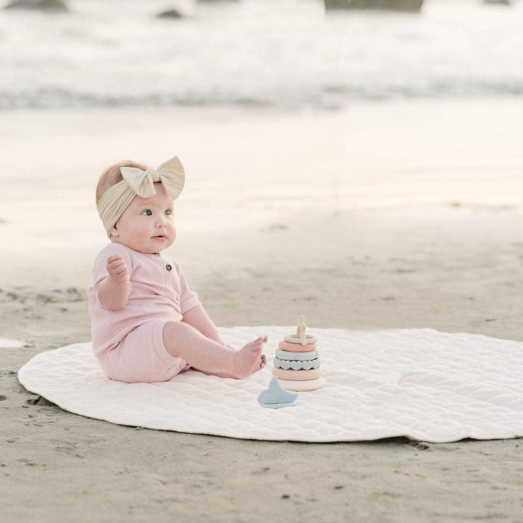 Classic Silicone Stacking Teething Ring Toy