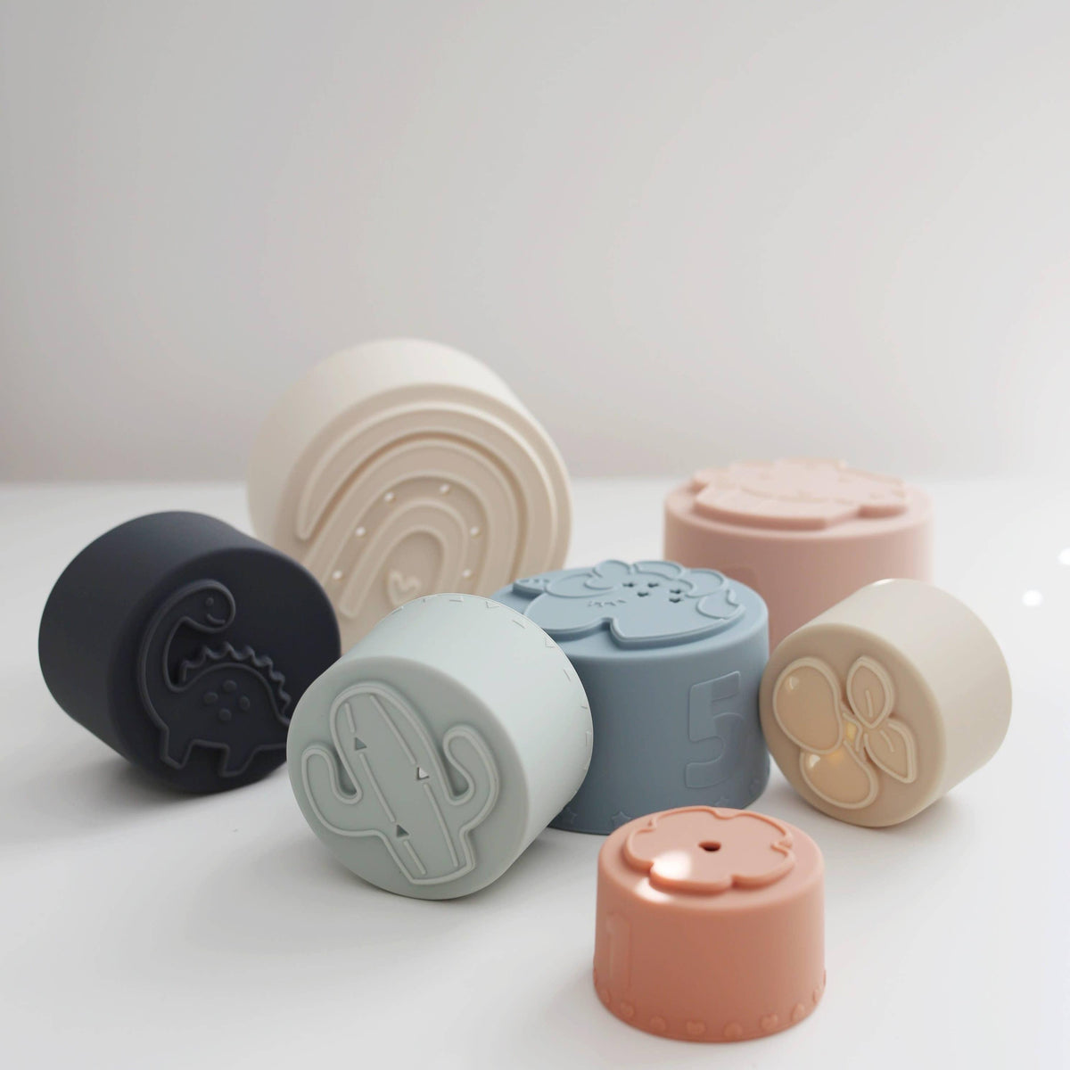 Classic Silicone Stacking Nesting Cups