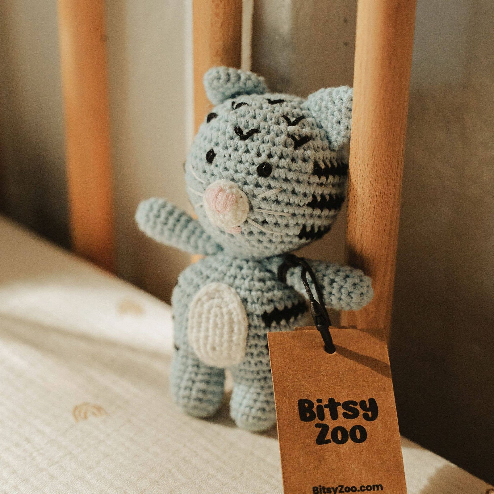 Stella the Spitty Kitty Crochet Rattle - Baby Dill