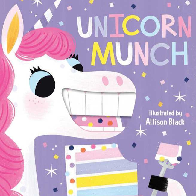 Unicorn Munch Board Book - Baby Dill