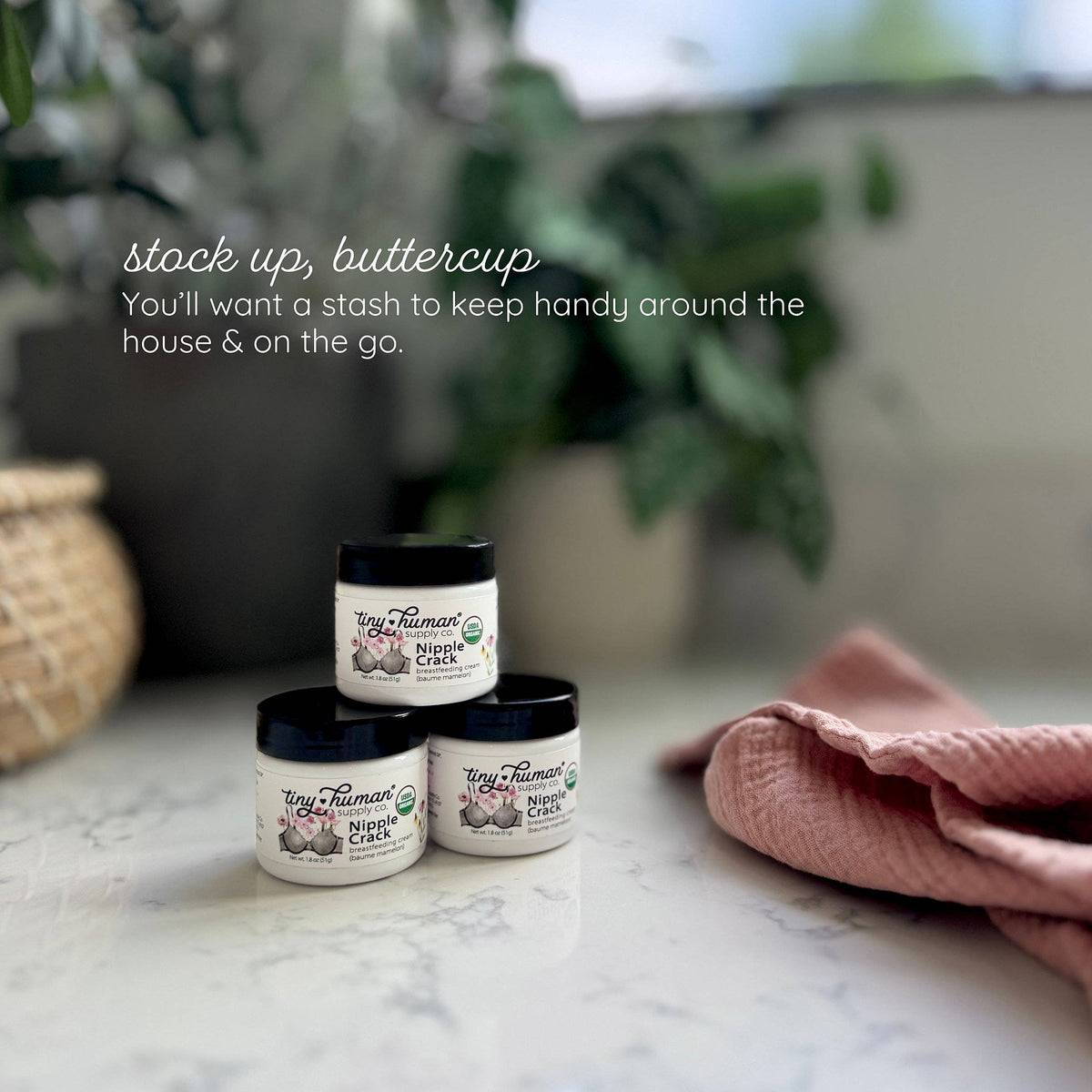 Tiny Human Supply Co. - Nipple Crack™ Organic Nipple Balm 1.8oz - Baby Dill