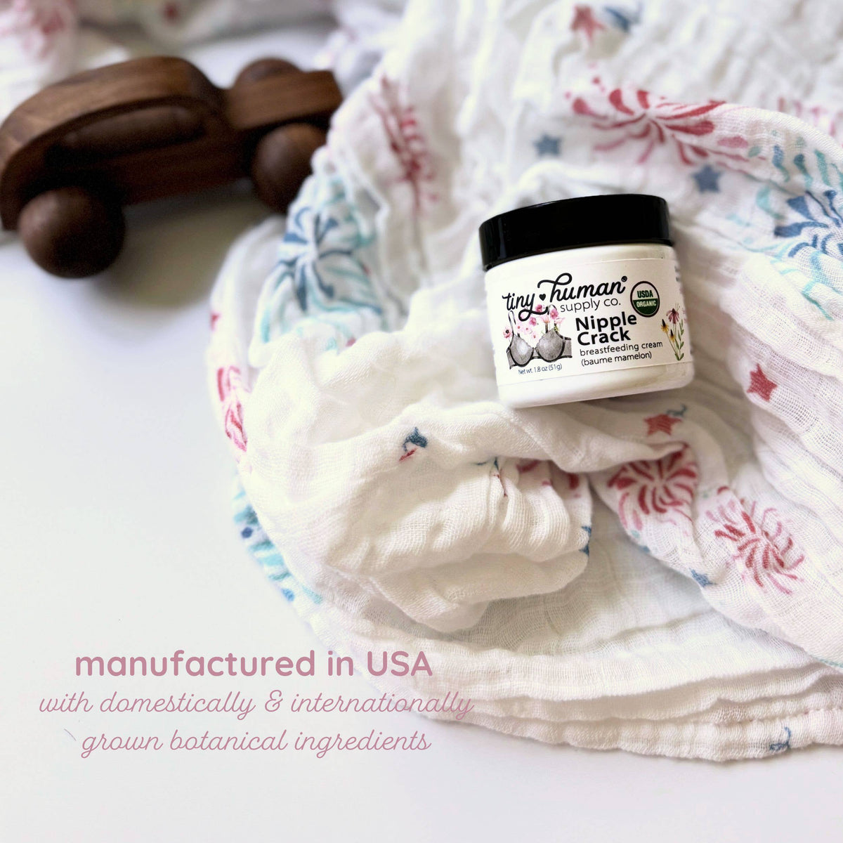 Tiny Human Supply Co. - Nipple Crack™ Organic Nipple Balm 1.8oz - Baby Dill