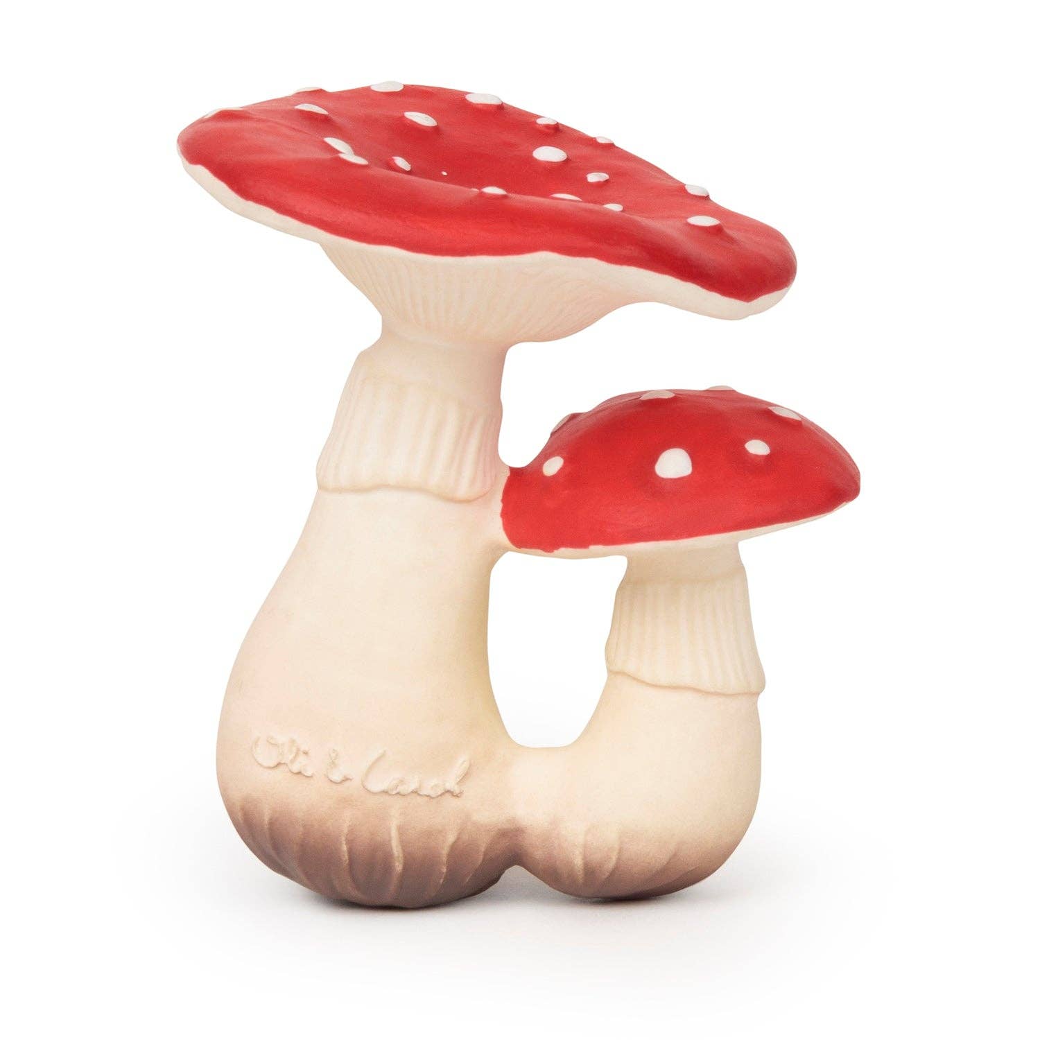 Spot the Mushroom Rubber Teether - Baby Dill