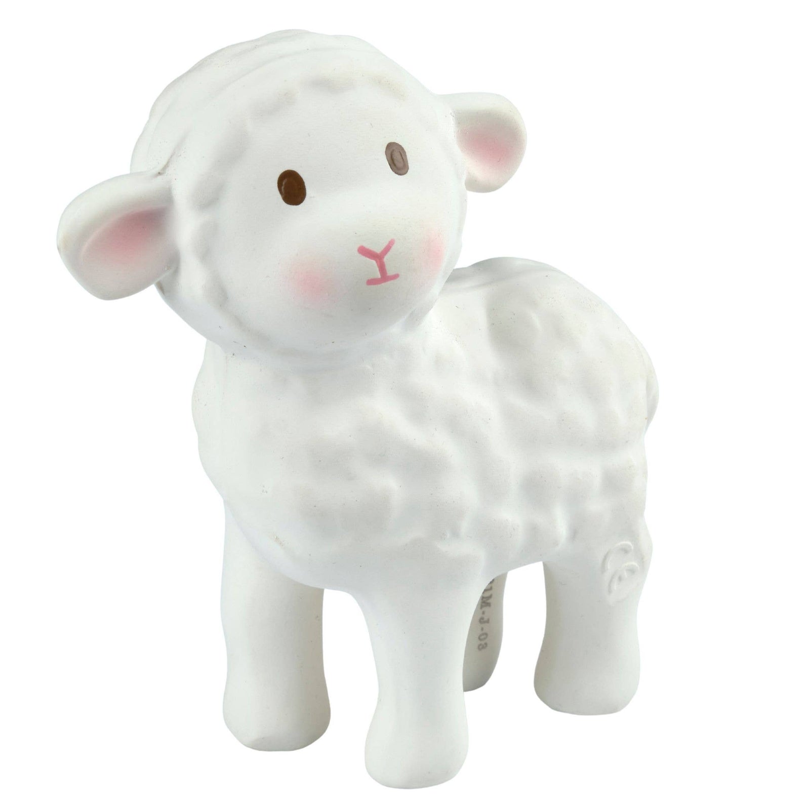 Bahbah the Lamb Organic Rubber Teether, Rattle & Bath Toy - Baby Dill