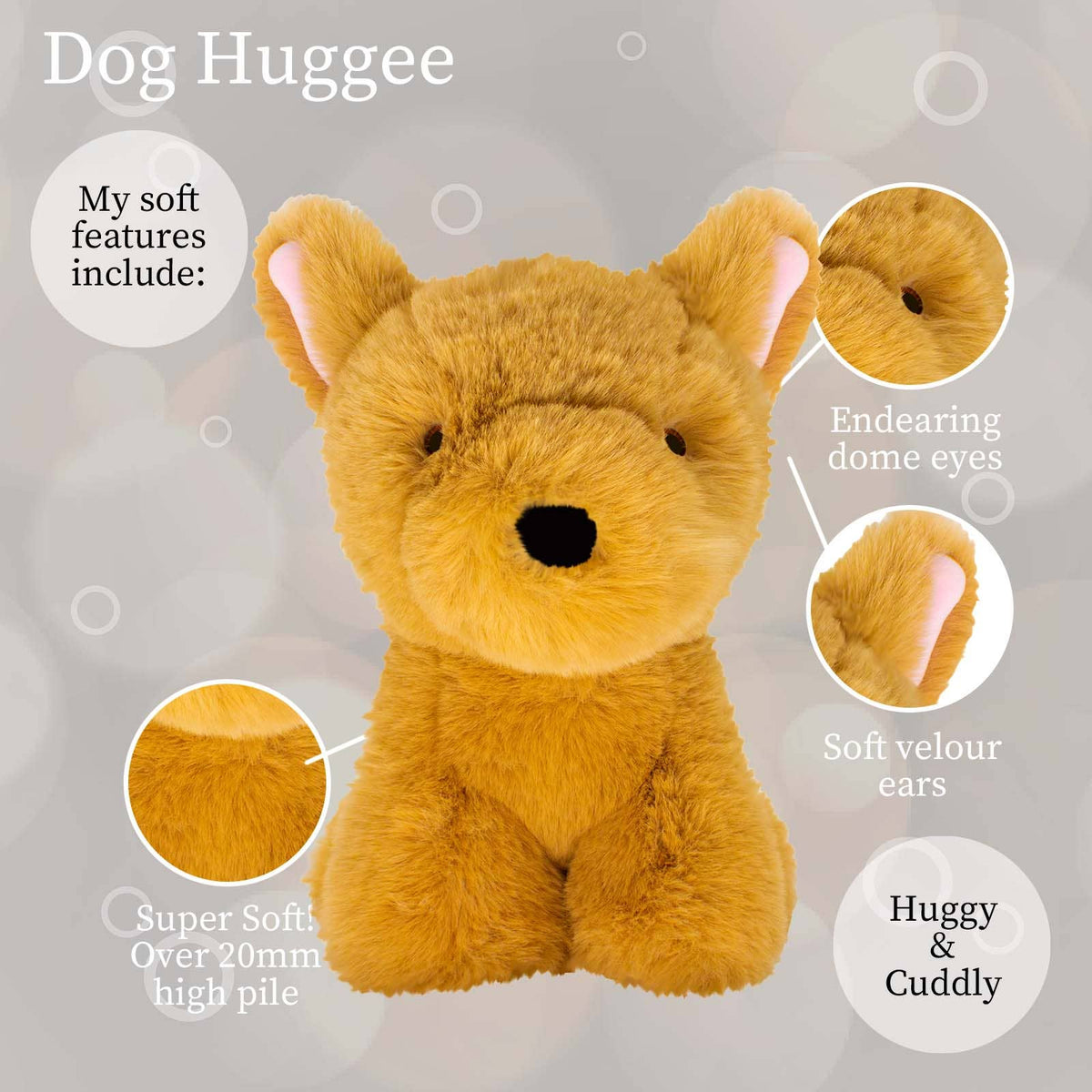 Brown Baby Dog Plush Stuffed Animal