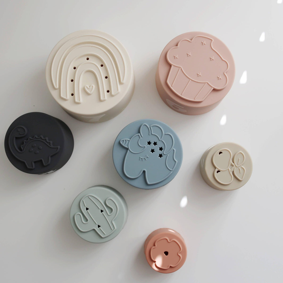 Classic Silicone Stacking Nesting Cups