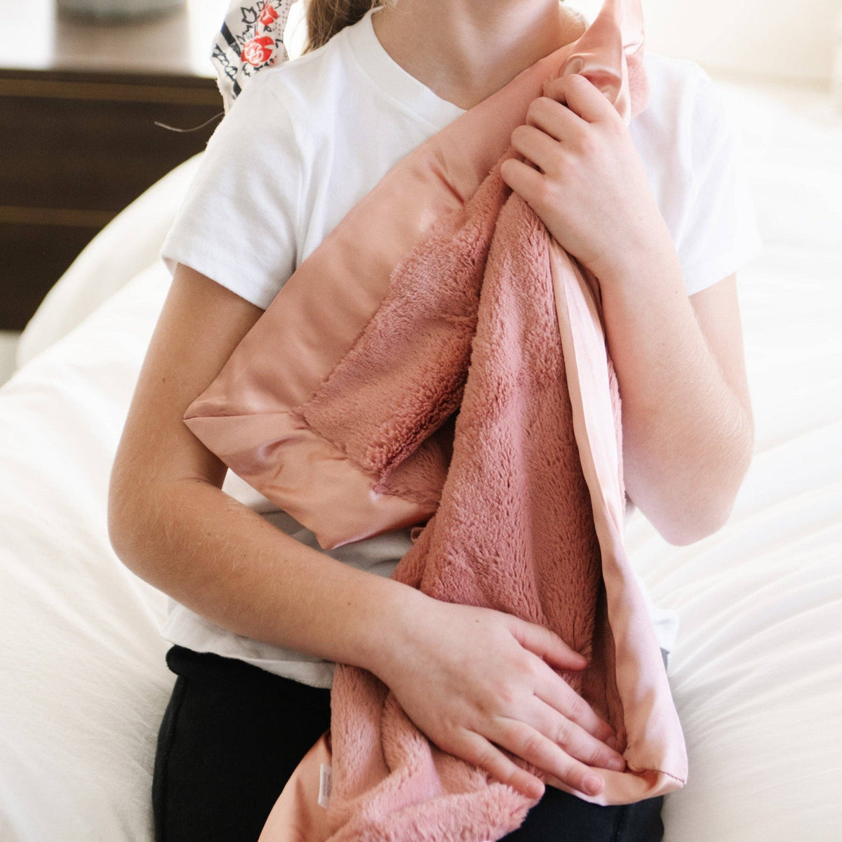 Satin Border Mini Blankets - Baby Dill