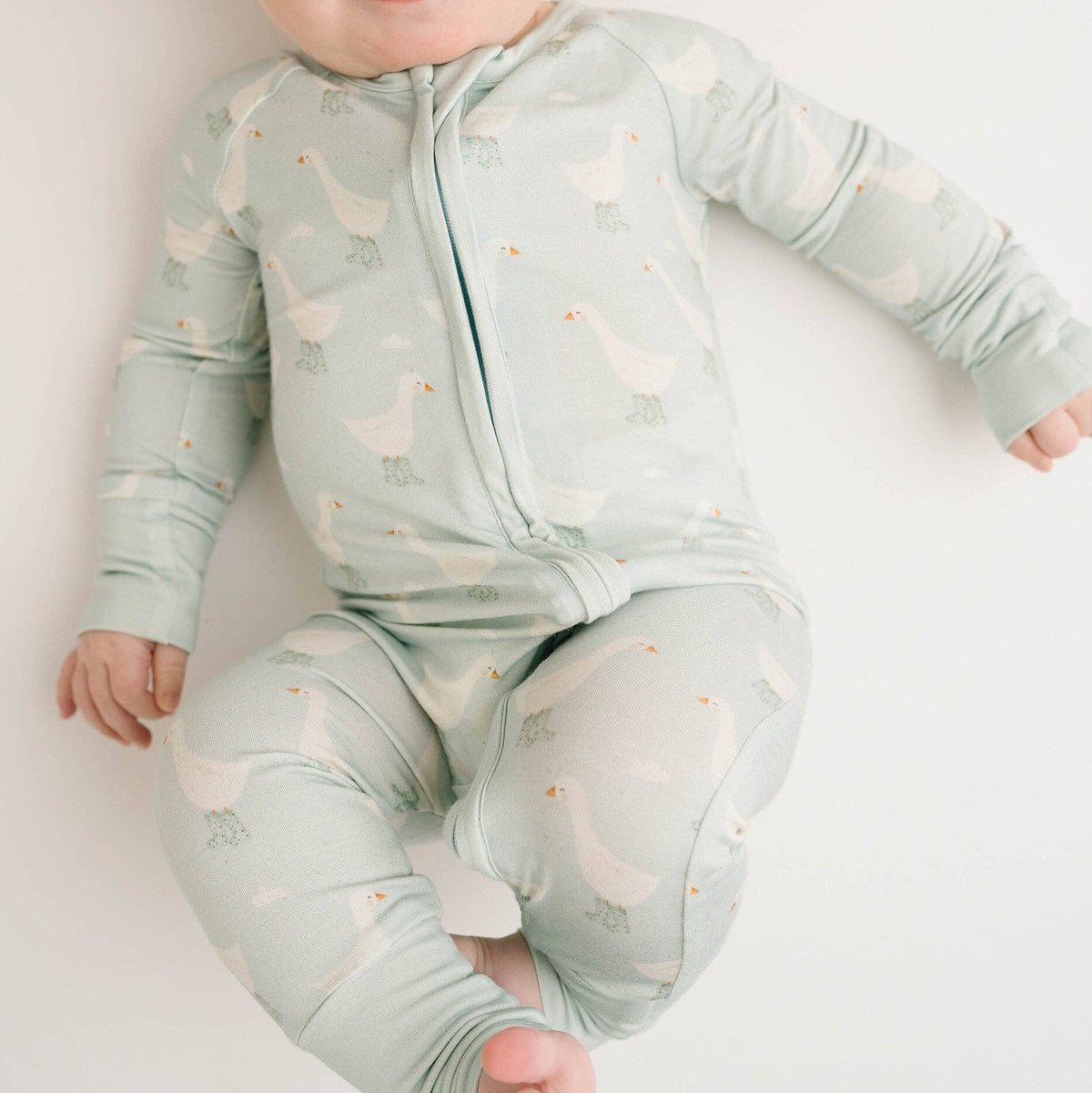 Splash Goose Bamboo Sleeper Double Zipper - Baby Dill