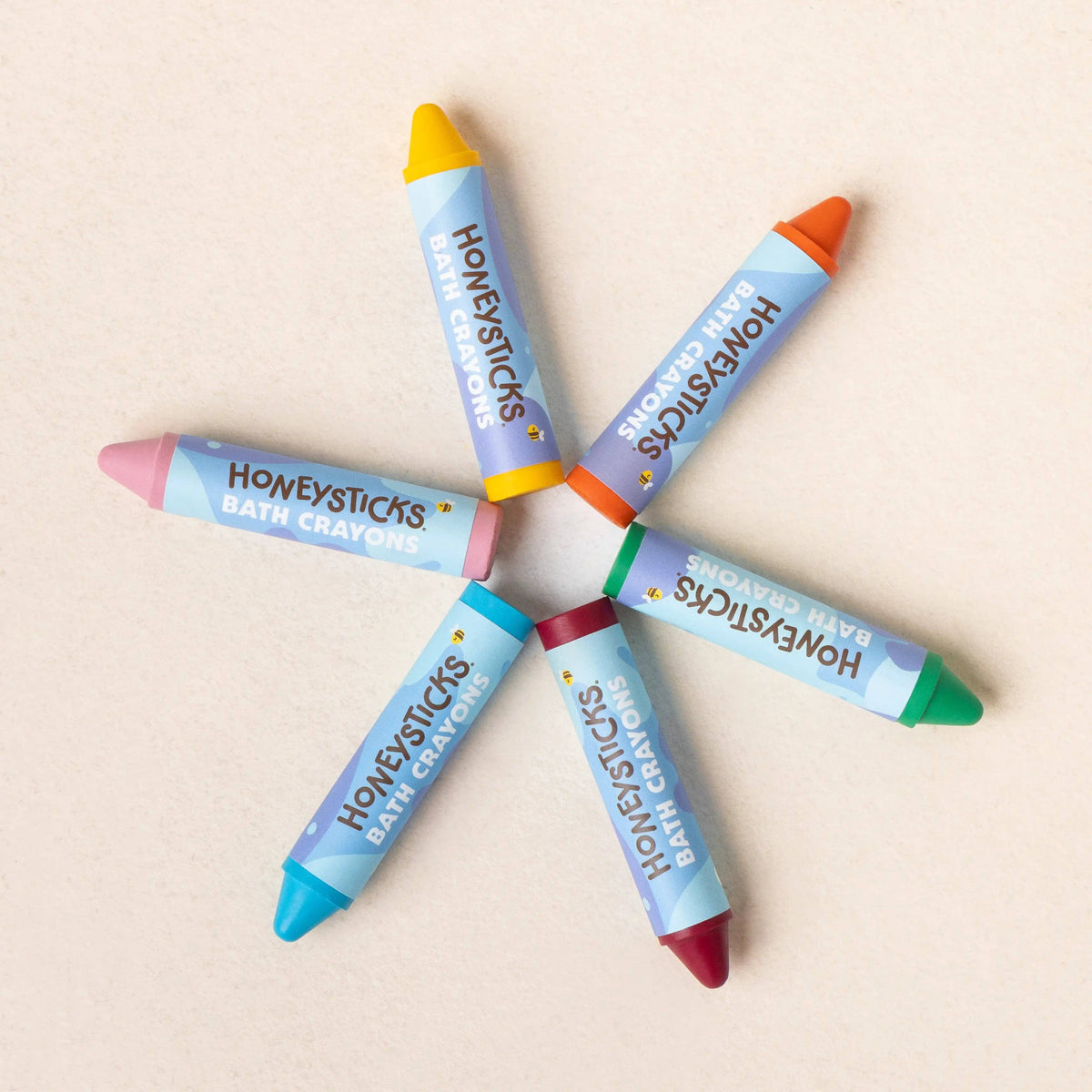 Beeswax Bath Crayons Super Jumbos -6pk