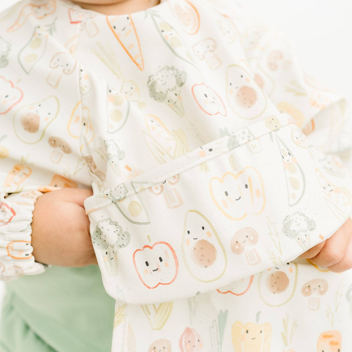 Little One Shop - Veggie Friends Bib - Baby Dill