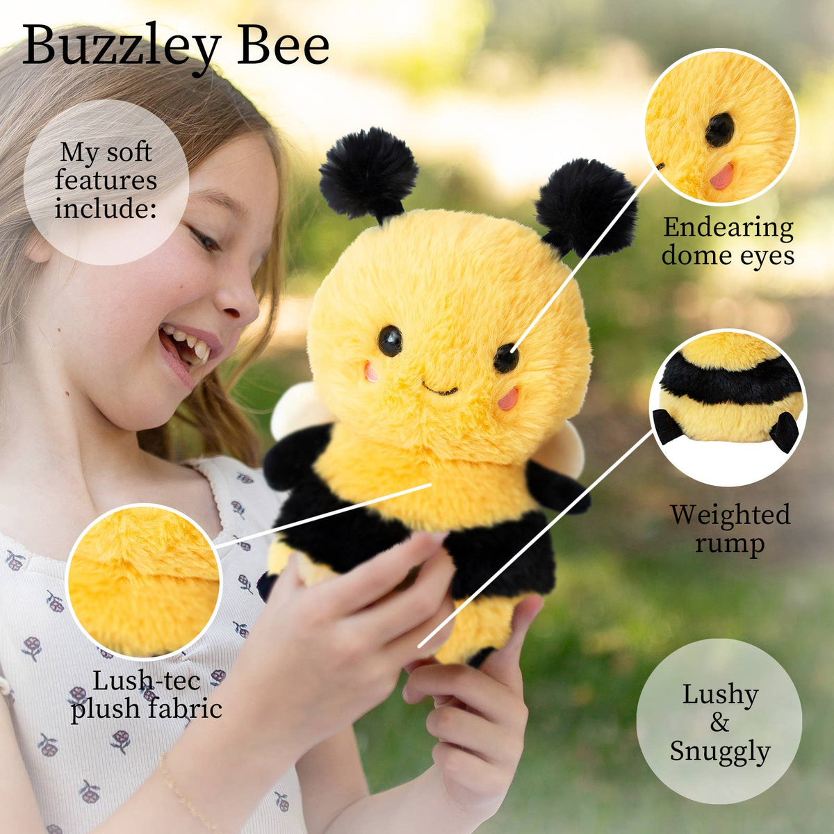 Buzzley Bee Plush Stuffed Animal