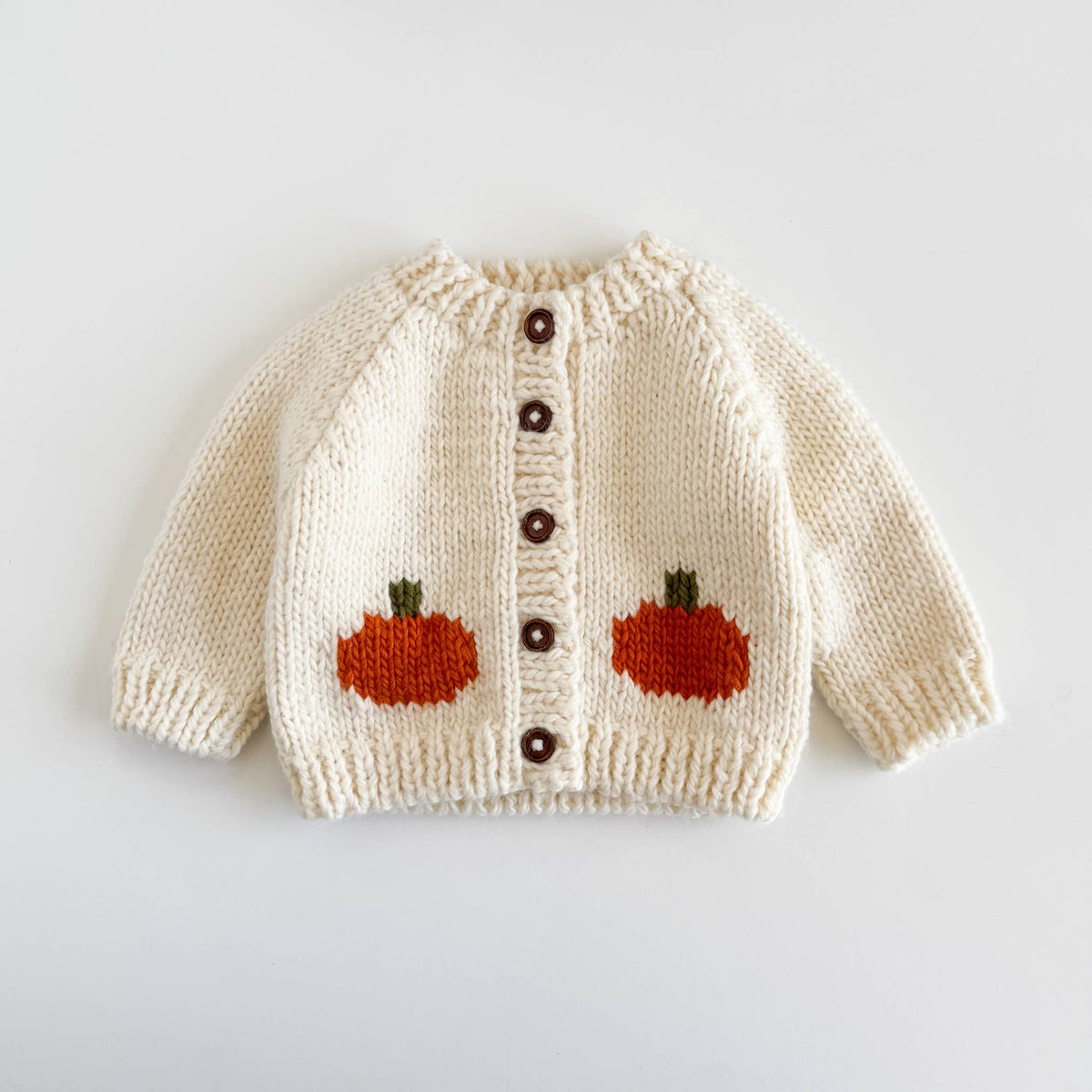 Pumpkin Knit Baby Cardigan