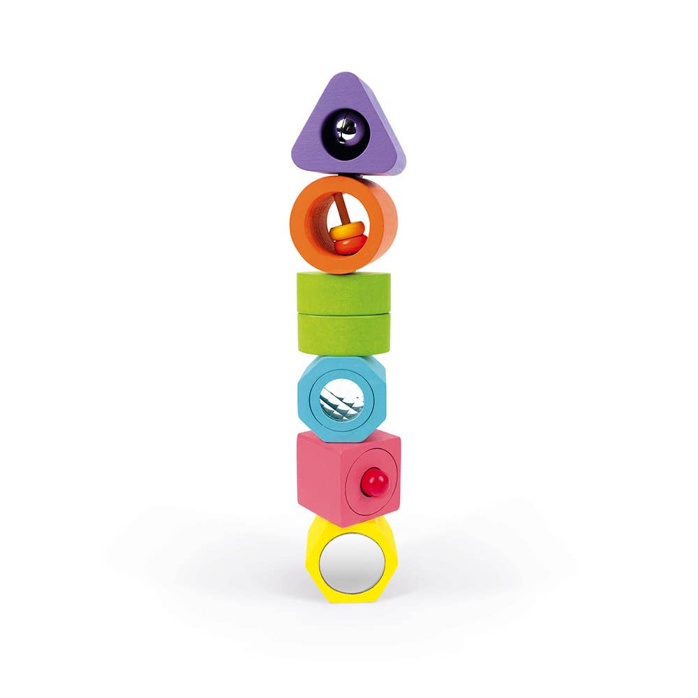Wood Shapes & Sounds | 6 Block Puzzley