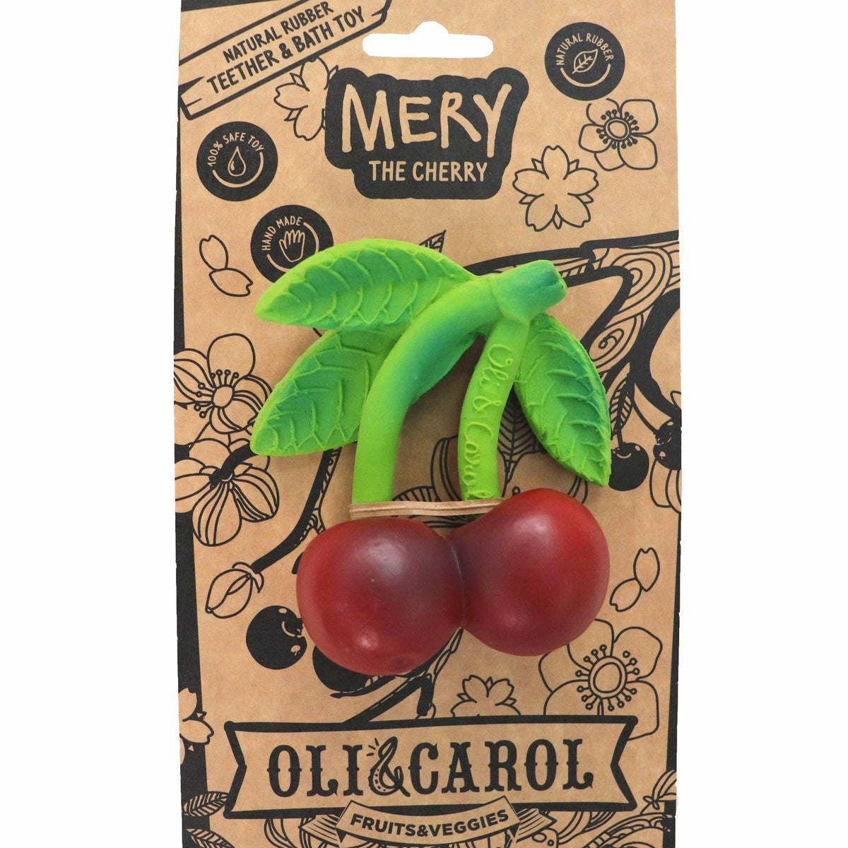 Mery the Cherry Teether Rattle - Baby Dill