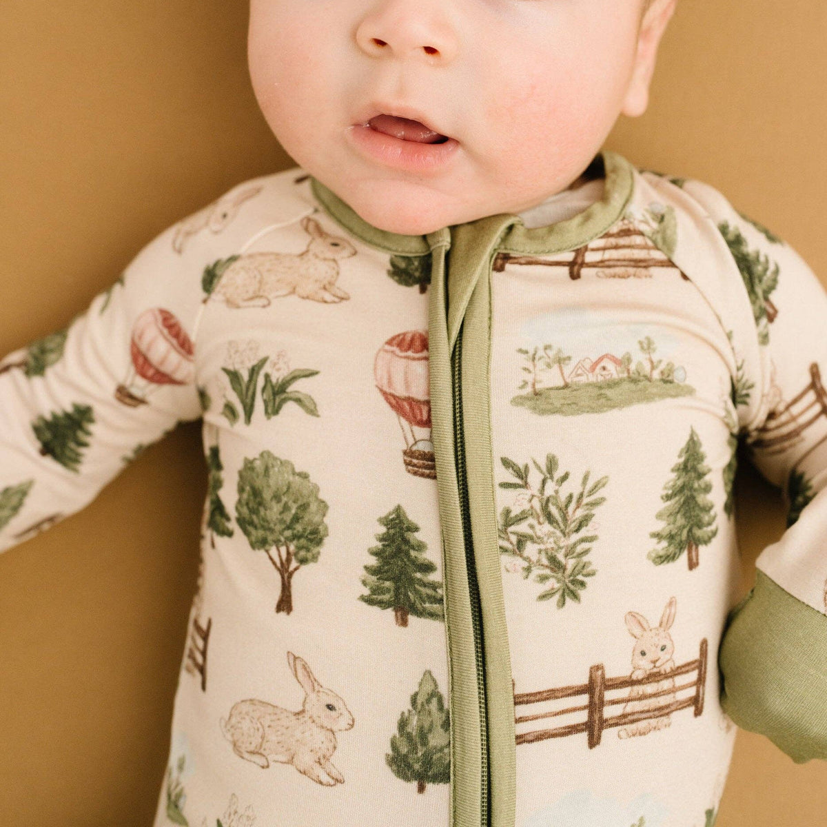 Little One Shop - Woodland Countryside Bamboo Sleeper - Baby Dill