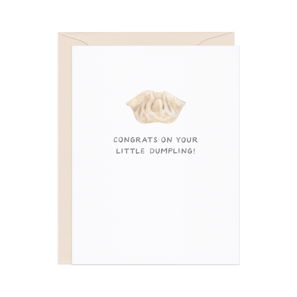 Little Dumpling — Asian Food Pun New Baby Card - Baby Dill