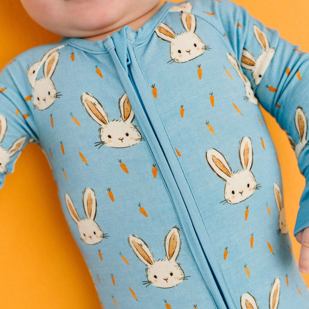 Little One Shop - Garden Bunny Bamboo Sleeper - Baby Dill