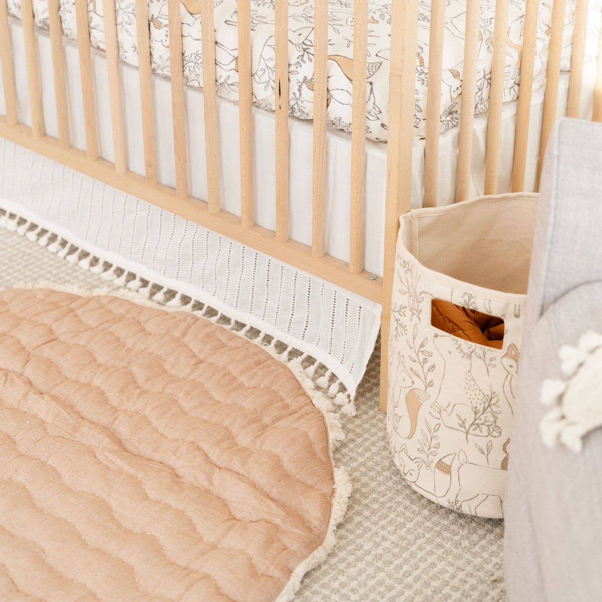 Ezra Storage Bin Woodland - Baby Dill