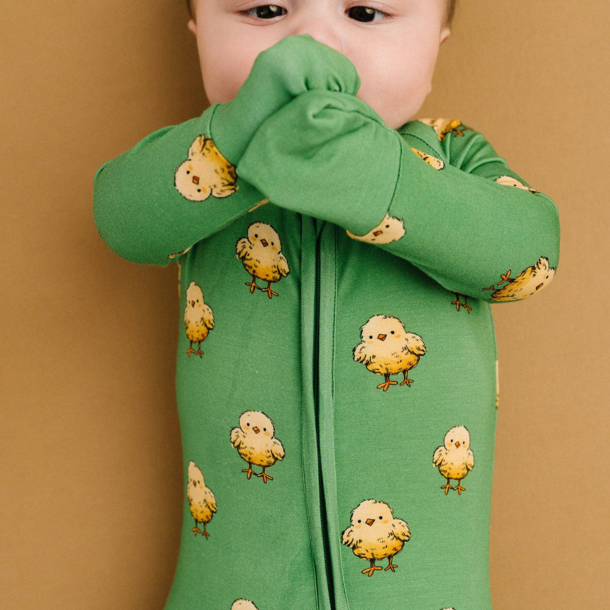 Little One Shop - Spring Chicks Bamboo Sleeper - Baby Dill