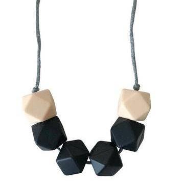 The Jameson - Black Teething Necklace