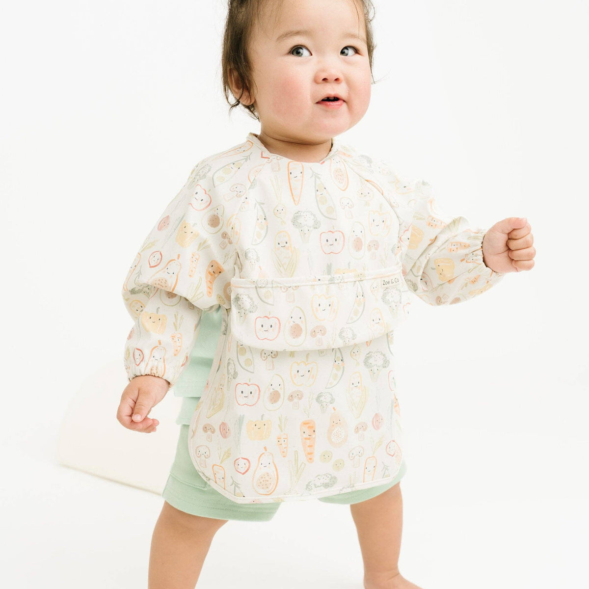 Little One Shop - Veggie Friends Bib - Baby Dill