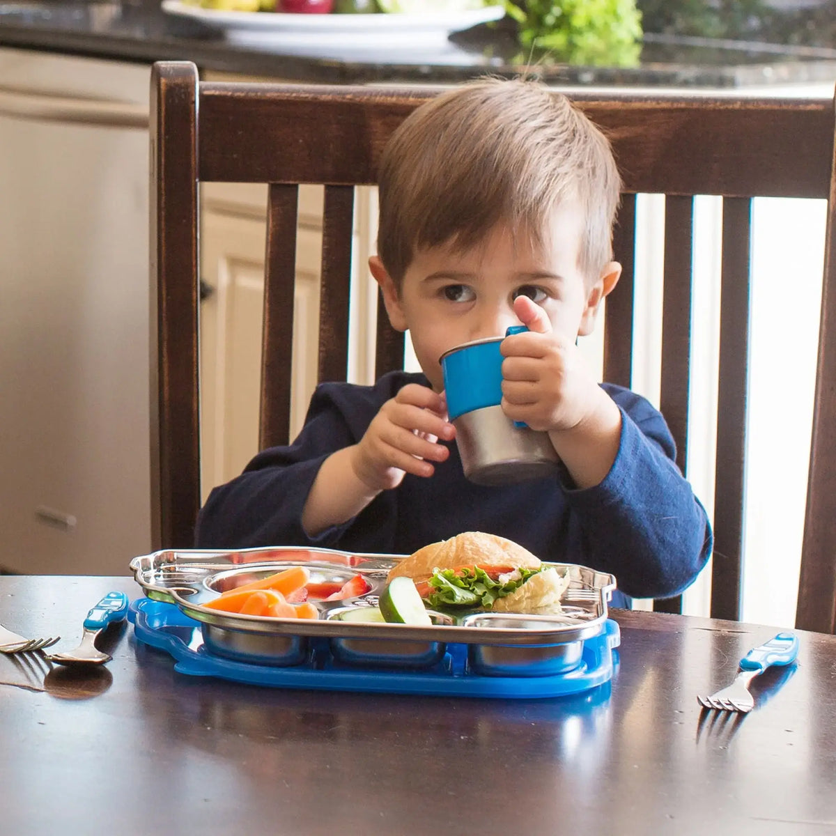 9oz Stainless Steel Toddler Kid Cup w/ Handle -Training Cup