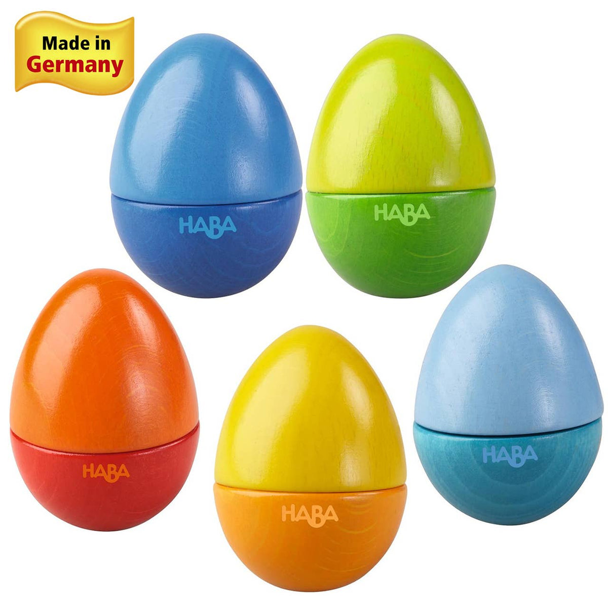 Fun with Sounds Wooden Eggs – Sensory Toys - Baby Dill
