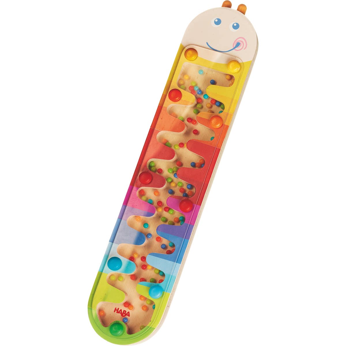 Rainmaker Wormy Musical Shaker – Wooden Sensory Baby Rattle - Baby Dill