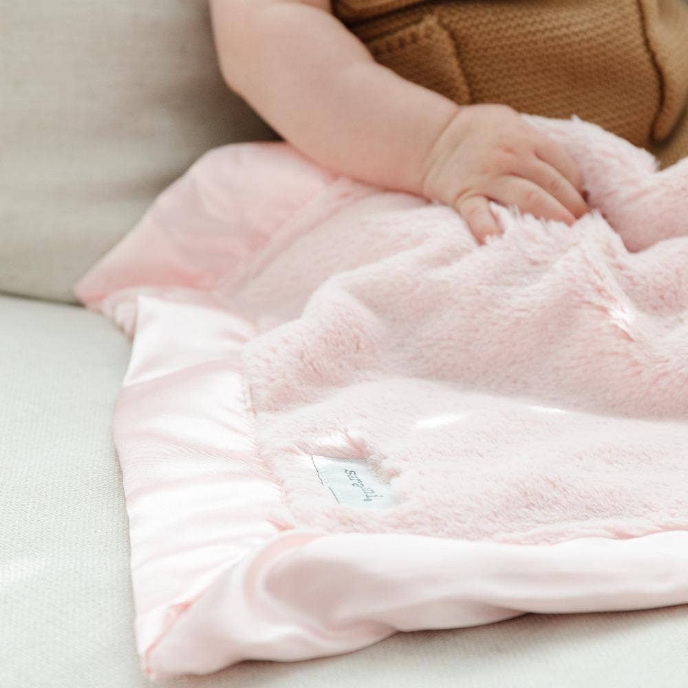 Satin Border Mini Blankets - Baby Dill