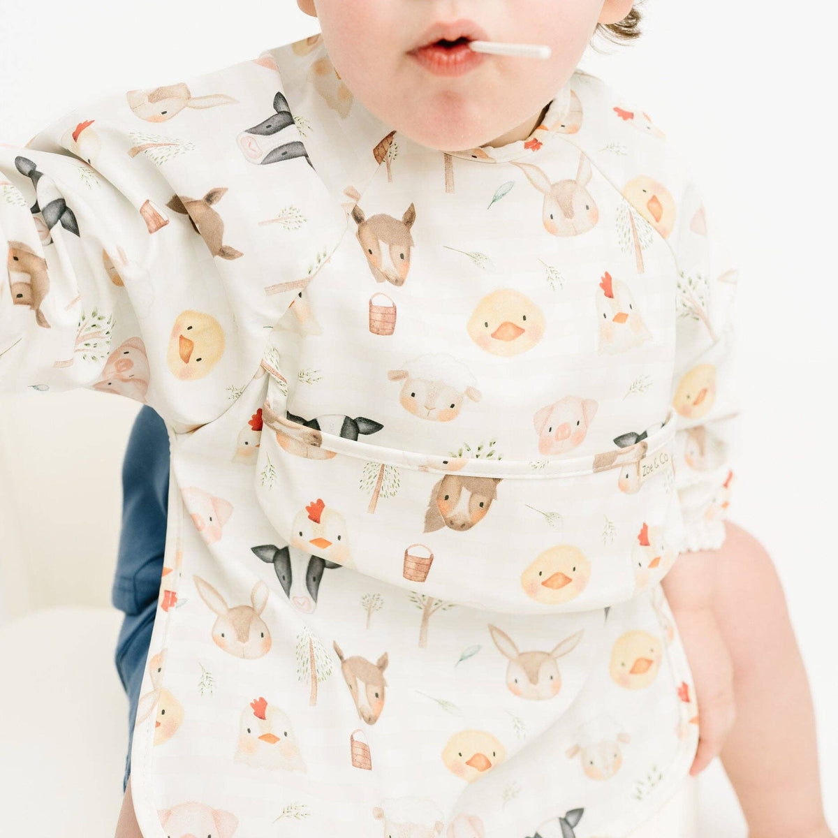 Farm Friends Long Sleeve Bib