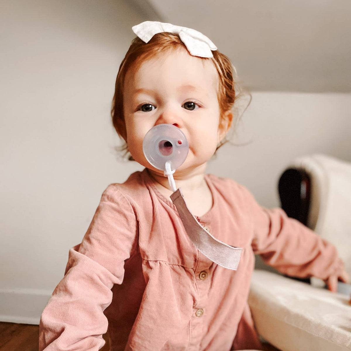 Linen Pacifier Clips (set of 3) - Baby Dill