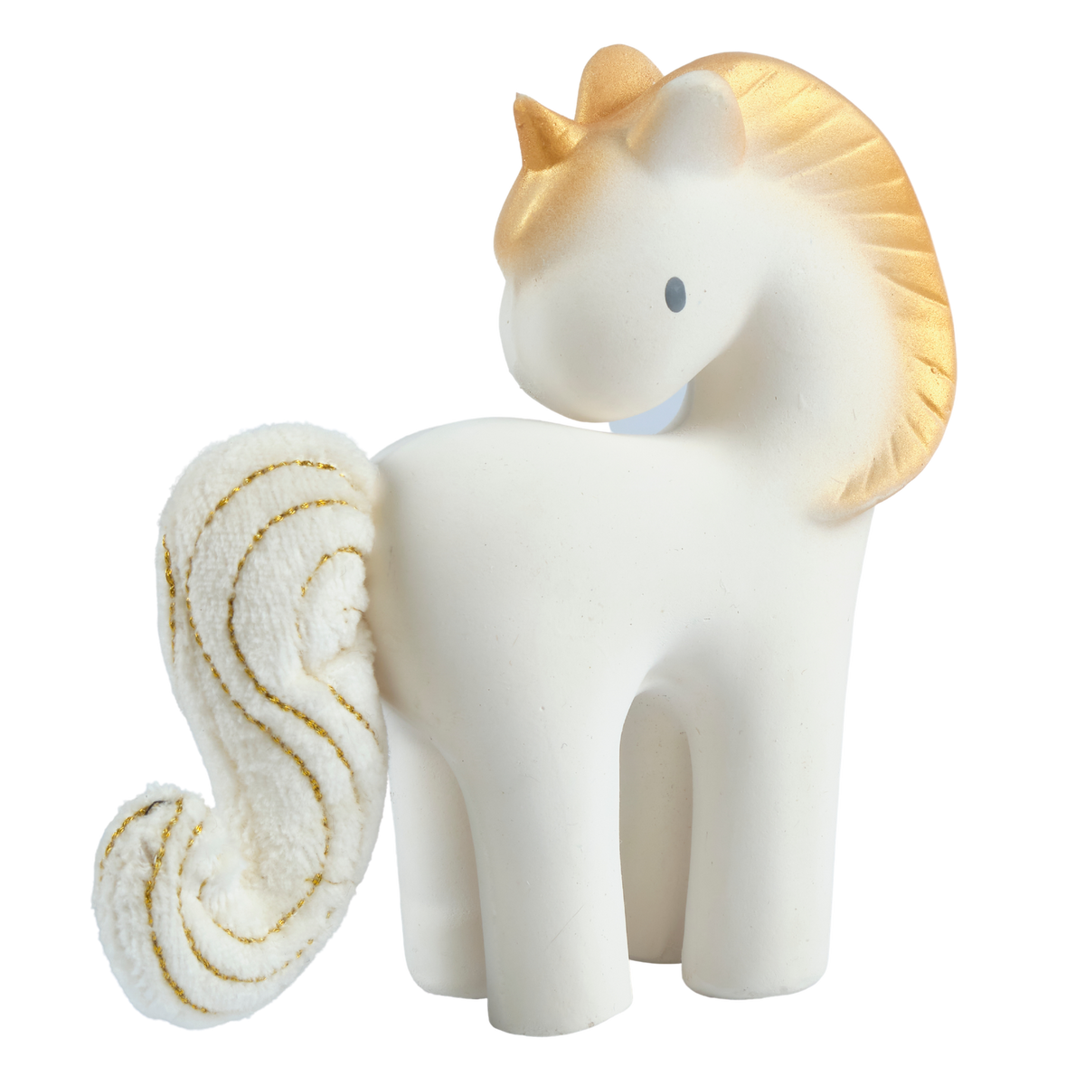 Shining Stars Unicorn Natural Rubber Teether w Crinkle Tail