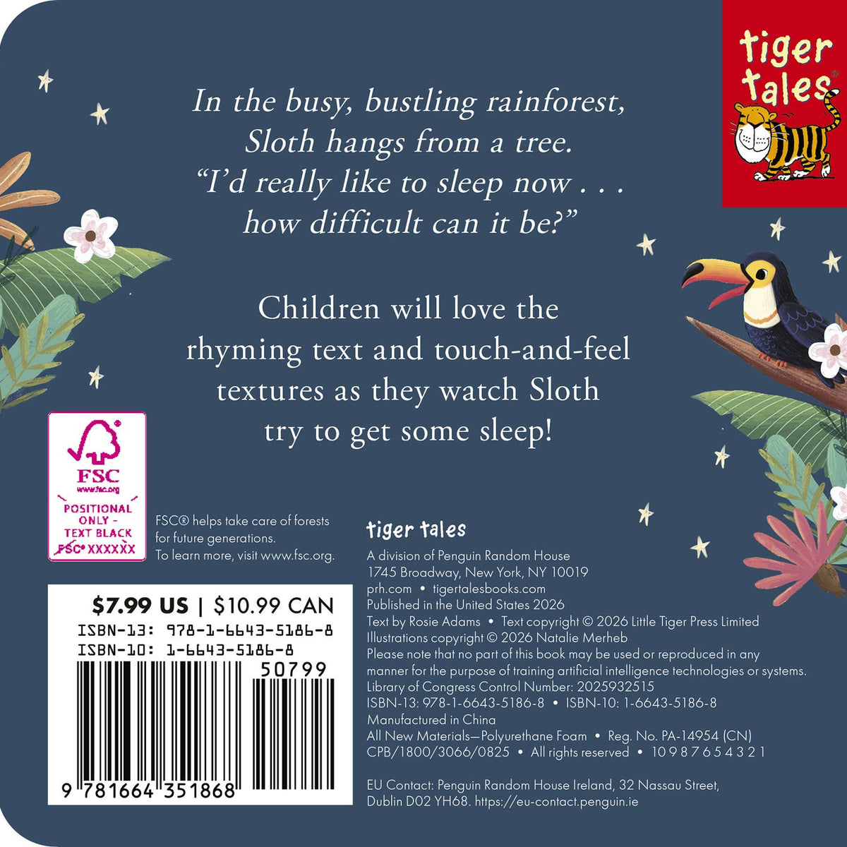 Sleepy Sloth Touch & Feel Board Book