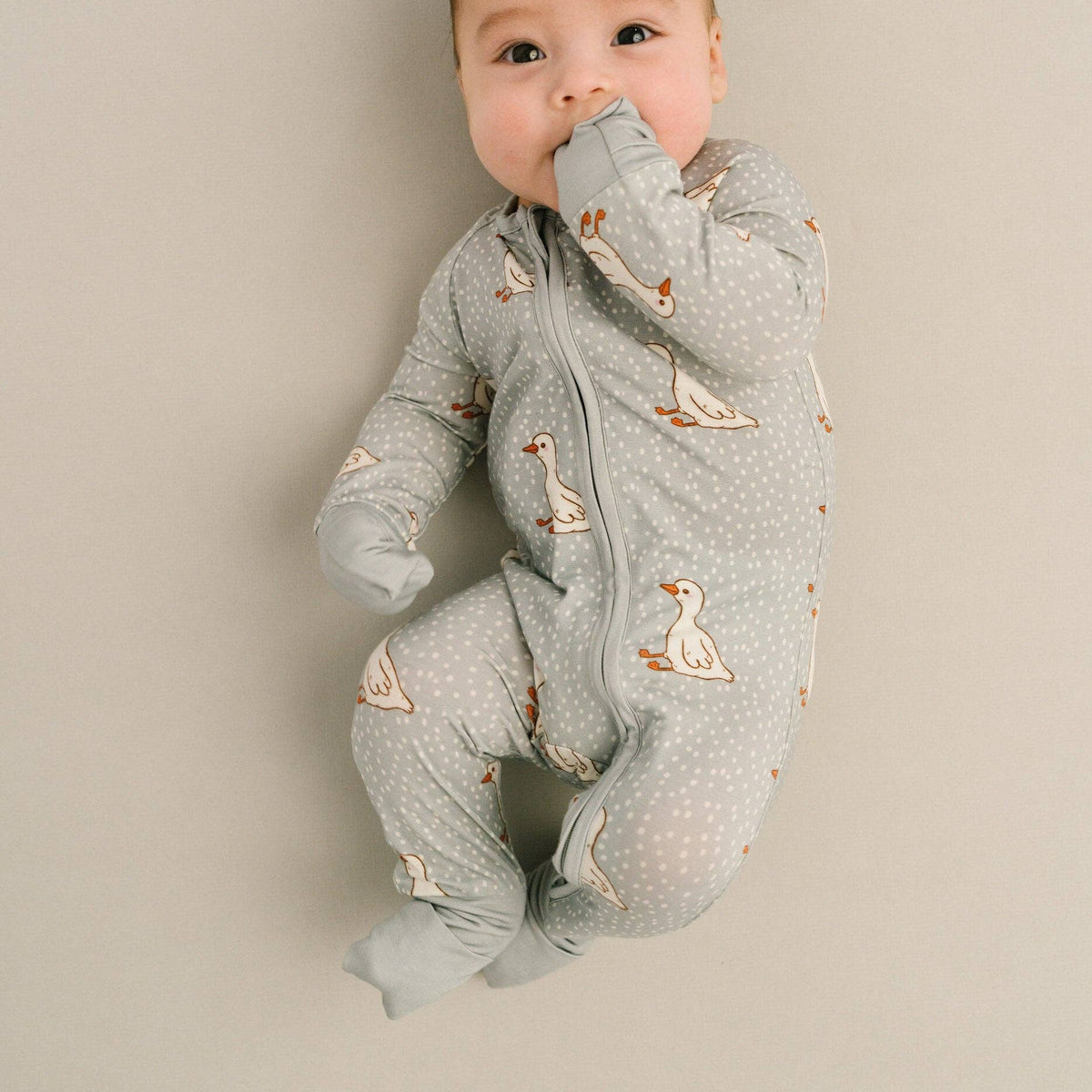 Little One Shop - Classic Goose Bamboo Sleeper - Baby Dill