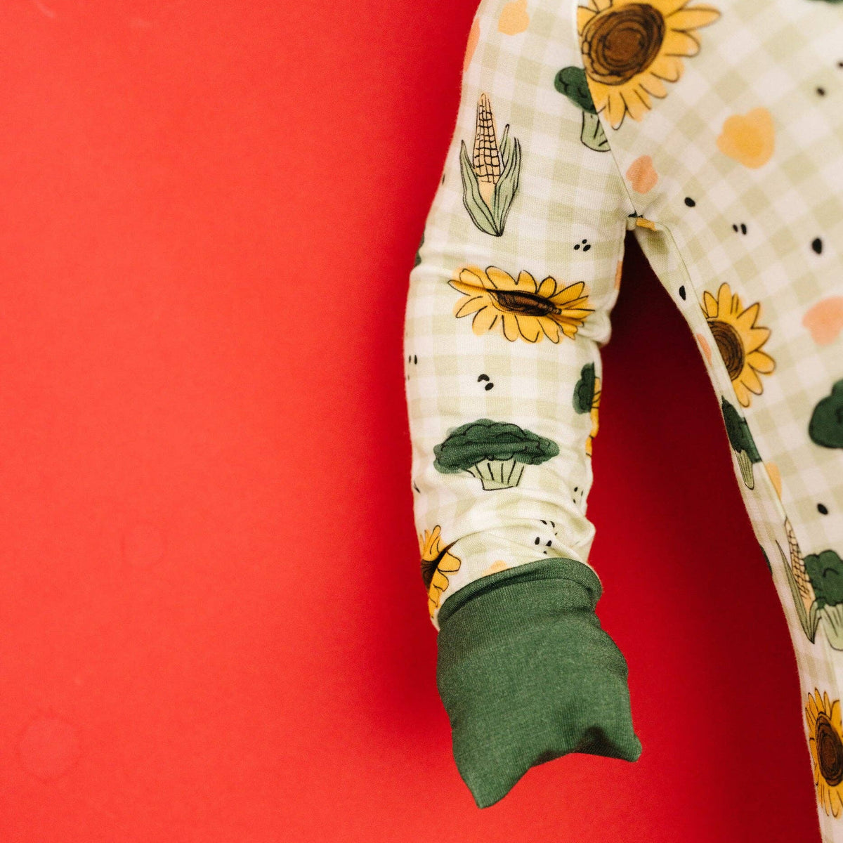 Little One Shop - Country Picnic Bamboo Sleeper - Baby Dill