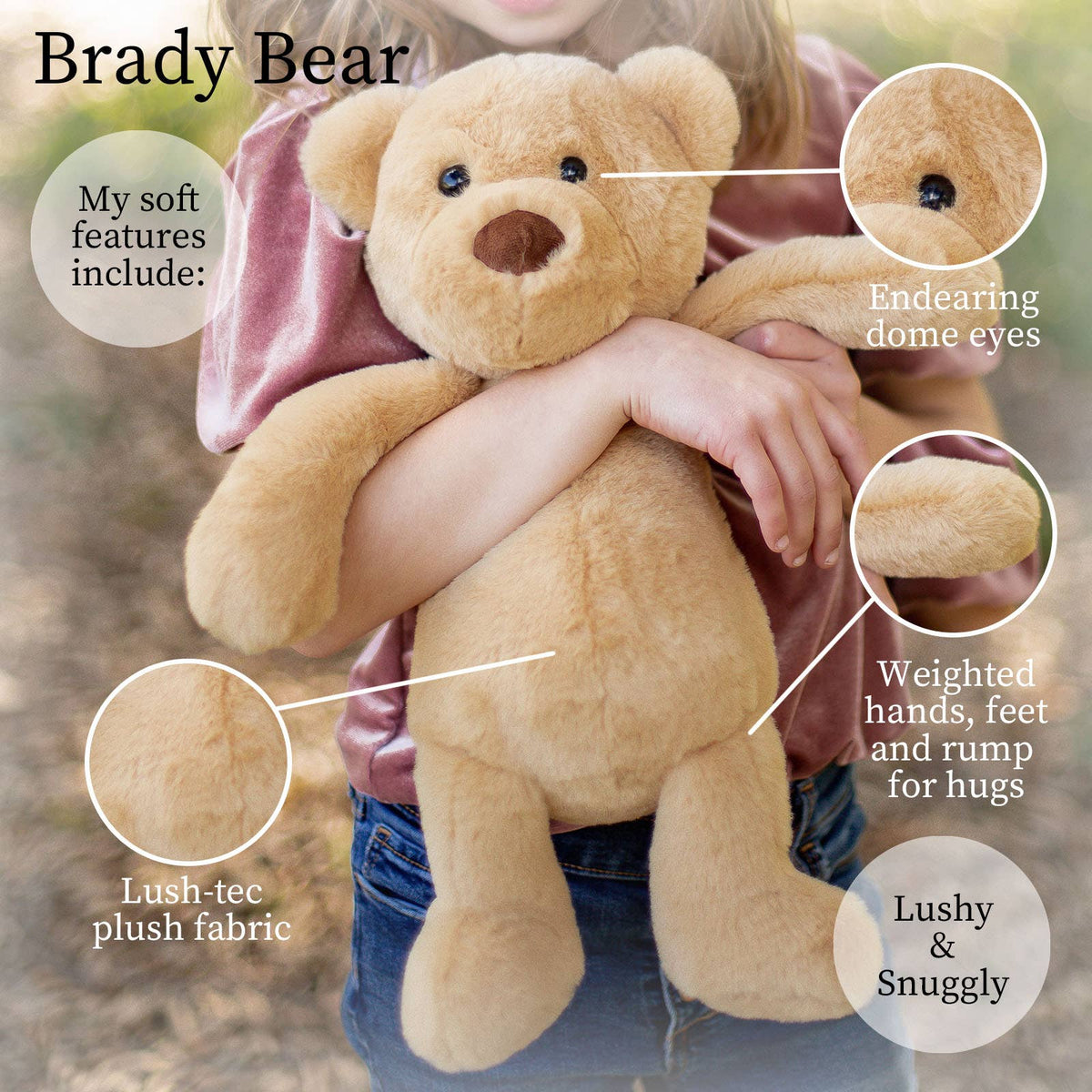 Brady Tan Bear Plushie