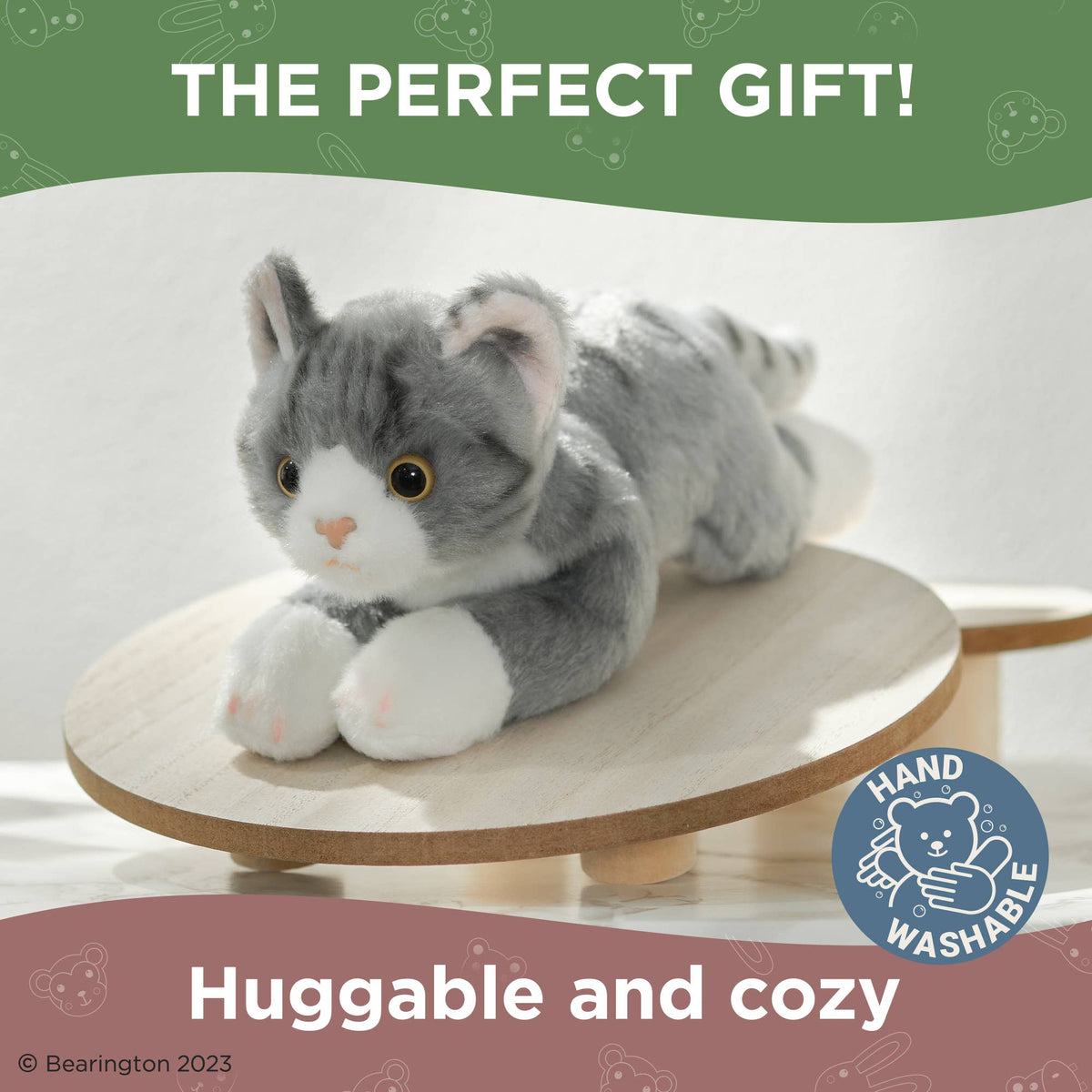 Lil&#39; Socks the Gray Cat Kitty Cat Plushie - Baby Dill