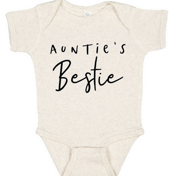 Auntie's Bestie Onesie - Baby Dill