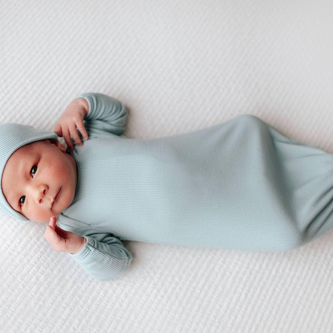 Blue Bird Knotted Gown