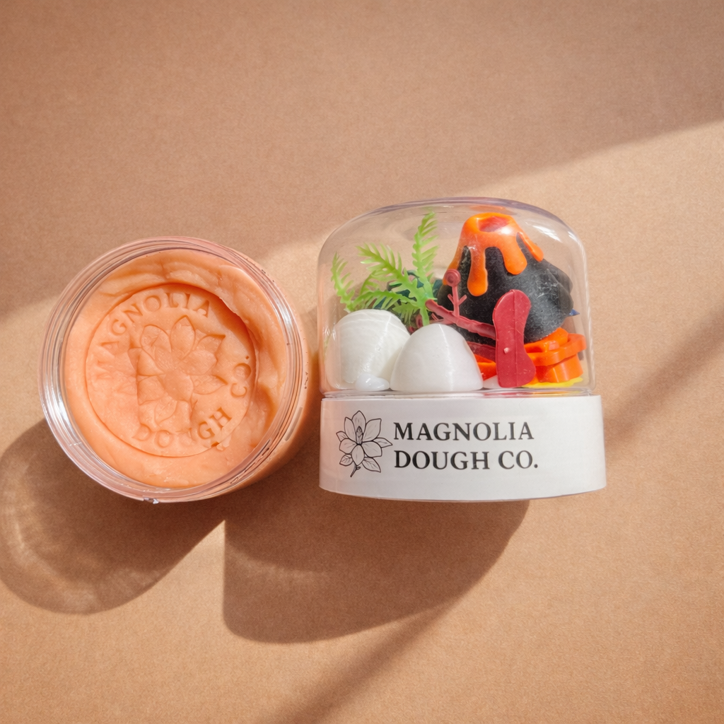 Sensory Play Dough Jar | Dino Sensory Jar